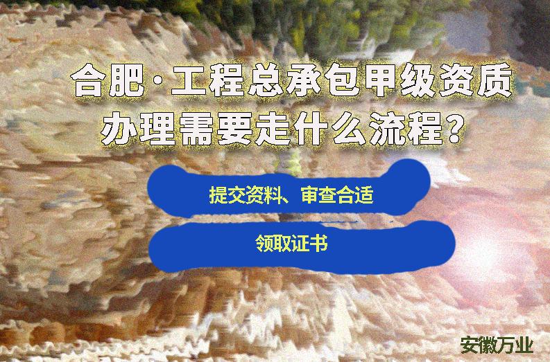 合肥工程總承包甲級資質(zhì)辦理需要走什么流程？