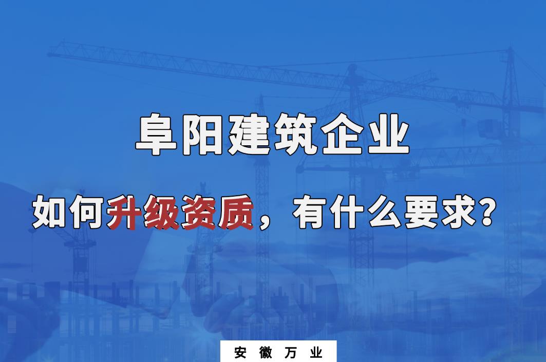 阜陽建筑企業(yè)資質升級